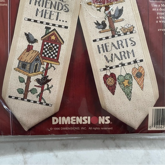 NWT Debbie Mumm Bows Where Friends Meet Counted Cross Stitch Kit - Picture 8 of 14